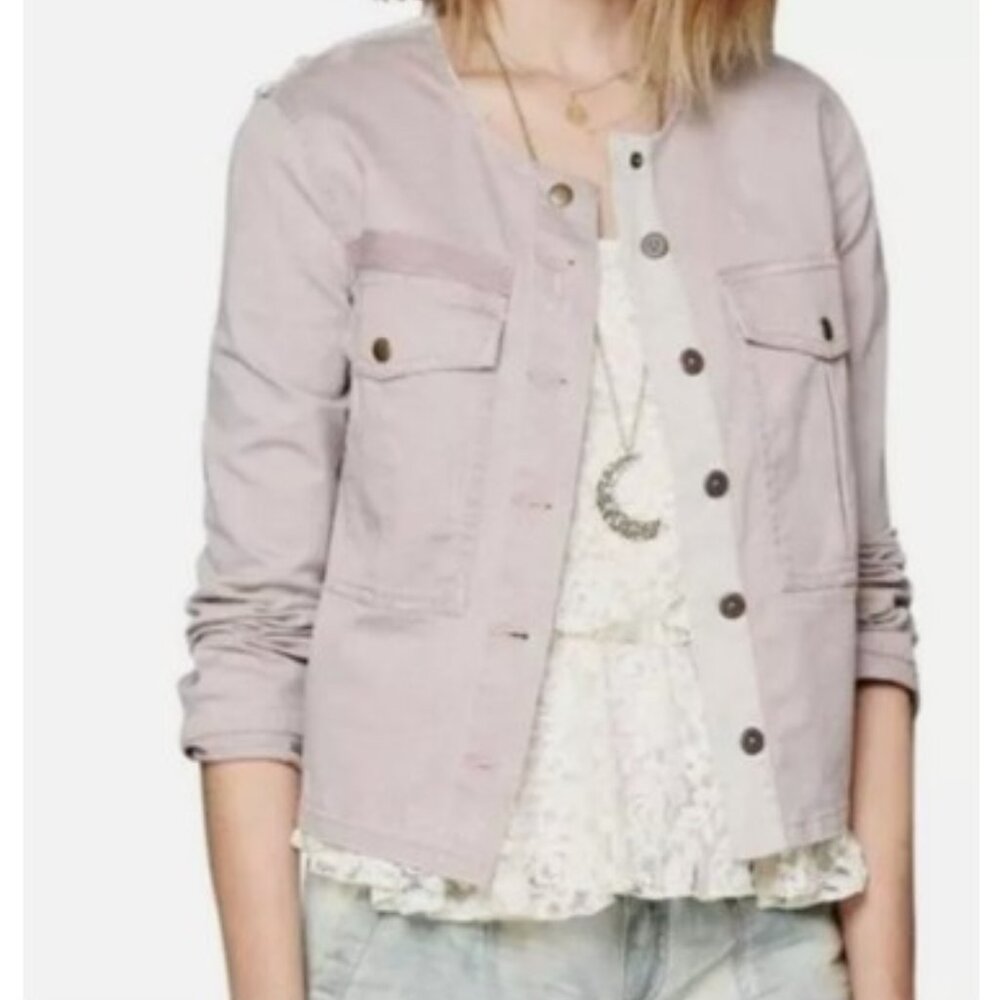 Free People Canvas Cotton Jacket